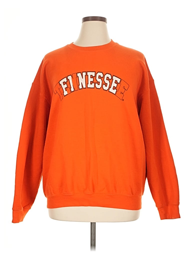 Pre-owned Gildan Sweatshirt In Orange
