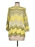 Unbranded Chevron-herringbone Yellow Pullover Sweater Size L - photo 1