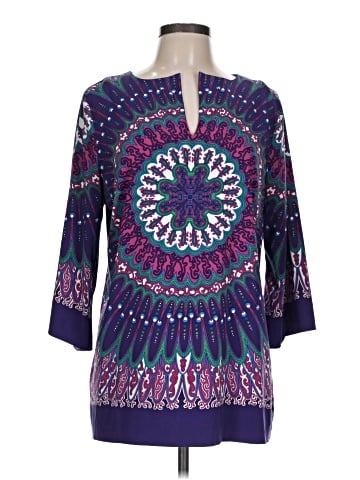 Nicole by Nicole Miller 3/4 Sleeve Blouse (view 1)