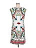 DM Donna Morgan Print White Casual Dress Size 8 - photo 2