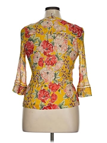 Left Coast by Dolan 3/4 Sleeve Silk Top (view 2)
