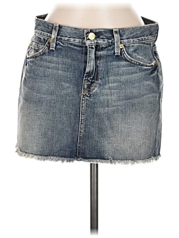 7 For All Mankind Denim Skirt (view 1)