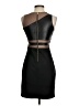 Guess 100% Polyester Color Block Black Cocktail Dress Size 2 - photo 2