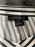 Ann Taylor Stripes Silver 3/4 Sleeve Blouse Size M - photo 7