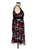 B. Smart 100% Polyester Paisley Red Cocktail Dress Size 9 - 10 - photo 4