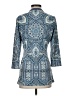 J. McLaughlin Paisley Blue 3/4 Sleeve Top Size S - photo 2