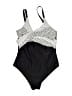 Unbranded Polka Dots Black One Piece Swimsuit Size L - photo 1