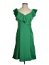 Marina Solid Green Cocktail Dress Size S - photo 1