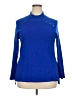 Rafaella Blue Turtleneck Sweater Size 2X - photo 1