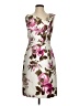 Unbranded Floral Ivory Cocktail Dress Size 4 (estimated) - photo 1