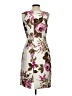 Unbranded Floral Ivory Cocktail Dress Size 4 (estimated) - photo 2