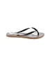 Havaianas Gray Brown Flip Flops Size 6 - photo 1