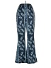 Unbranded Floral Blue Casual Pants Size 00  - photo 1