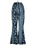 Unbranded Floral Blue Casual Pants Size 00  - photo 2