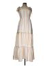 JJ's House 100% Polyester Ivory Casual Dress Size XL (estimated) - photo 1