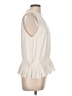 Ann Taylor 100% Polyester Ivory Sleeveless Blouse Size L - photo 4