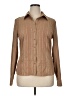 Laura Scott Stripes Tan Long Sleeve Blouse Size XL - photo 1