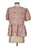 24/7 Maurices 100% Polyester Pink Short Sleeve Blouse Size S - photo 2