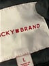 Lucky Brand 100% Nylon Argyle Black Coat Size L - photo 6