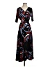 MSK Print Black Casual Dress Size S - photo 1