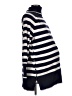 Seraphine Stripes Blue Turtleneck Sweater Size Lg Maternity - photo 4