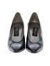 Amalfi by Rangoni 100% Leather Black Teal Heels Size 7 1/2 - photo 2
