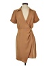 Nine West 100% Polyester Solid Tan Casual Dress Size XS - photo 1