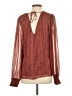 Nine Britton Burgundy Long Sleeve Blouse Size M - photo 2