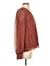 Nine Britton Burgundy Long Sleeve Blouse Size M - photo 4