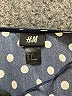 H&M 100% Polyester Polka Dots Blue Casual Dress Size 4 - photo 7