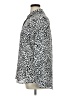 Apt. 9 100% Polyester Animal Print Silver Long Sleeve Blouse Size XL - photo 5