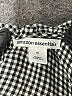 Amazon Essentials 100% Viscose Checkered-gingham Black Short Sleeve Blouse Size XL - photo 7