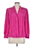 David Matthew Pink Long Sleeve Blouse Size 6 - photo 1