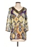 Chico's 100% Polyester Gold 3/4 Sleeve Blouse Size Sm (0) - photo 1