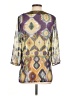Chico's 100% Polyester Gold 3/4 Sleeve Blouse Size Sm (0) - photo 2