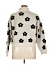 Bibi Polka Dots Silver Pullover Sweater Size XL - photo 2
