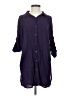 Lands' End 100% Rayon Purple 3/4 Sleeve Button-Down Shirt Size XS - photo 1