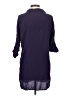 Lands' End 100% Rayon Purple 3/4 Sleeve Button-Down Shirt Size XS - photo 2