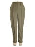 Monteau Solid Green Casual Pants Size L - photo 1