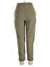 Monteau Solid Green Casual Pants Size L - photo 2
