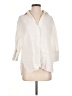 Zara Ivory 3/4 Sleeve Button-Down Shirt Size XS - photo 1