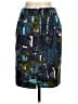 Tabitha 100% Cotton Graphic Teal Blue Casual Skirt Size 8 - photo 2