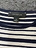 Ann Taylor Stripes Black Short Sleeve Top Size M - photo 7