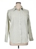 Ava Rose Stripes Green Gray Long Sleeve Blouse Size XL - photo 1