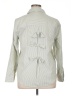 Ava Rose Stripes Green Gray Long Sleeve Blouse Size XL - photo 2