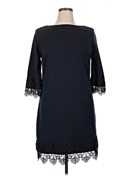 casual short lace wedding dresses Short Wedding Dress With Detachable Train, Casual Ruffled Wedding Dress,WD00894, US16 / Black