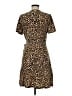 MICHAEL Michael Kors Animal Print Brown Casual Dress Size M - photo 2