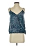 Gigi Parker 100% Polyester Teal Sleeveless Blouse Size S - photo 1