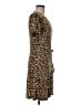 MICHAEL Michael Kors Animal Print Brown Casual Dress Size M - photo 4