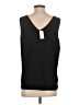 Ann Taylor Factory 100% Polyester Black Sleeveless Top Size M - photo 2
